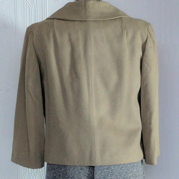 60's cashmere and silk Lord and Taylor Seymour Fox cropped Jacket small/medium - Picture 3 of 5